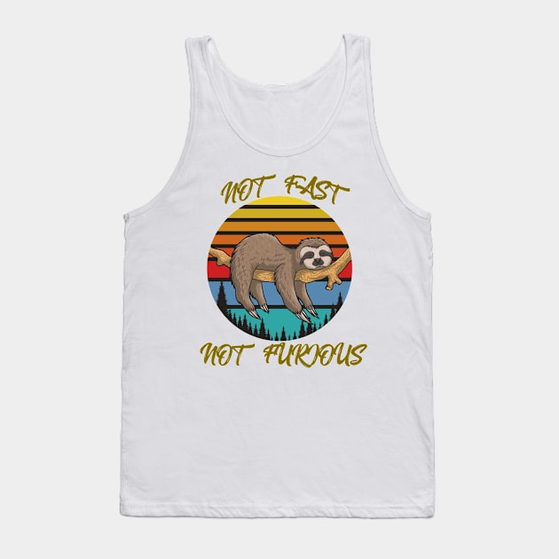 NOT FAST SLOTH Tank Top by OMARMAH